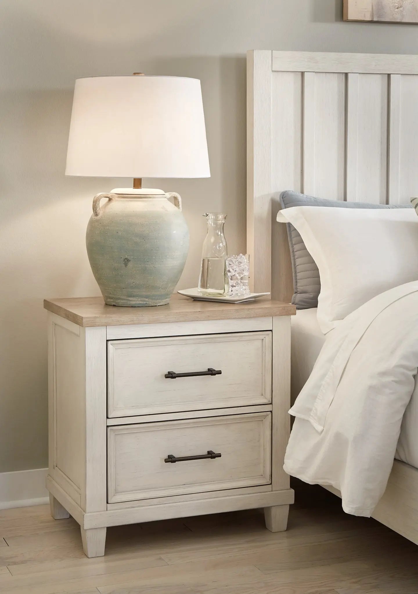 Shaybrock Two Drawer Night Stand at Lee Furniture, NC