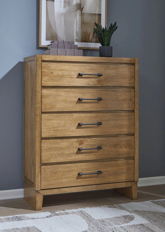 Sherbana Five Drawer Chest at Lee Furniture, NC