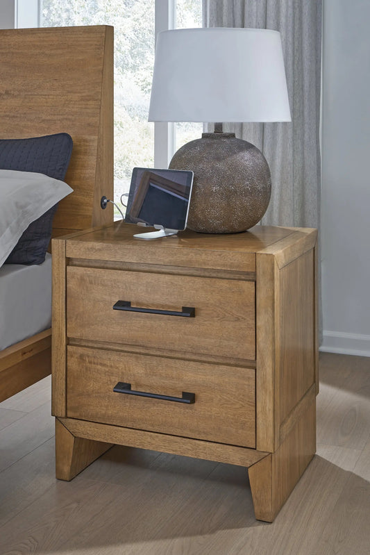 Sherbana Two Drawer Night Stand at Lee Furniture, NC