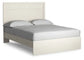 Stelsie Queen Panel Bed with Mirrored Dresser and Nightstand at Lee Furniture, NC
