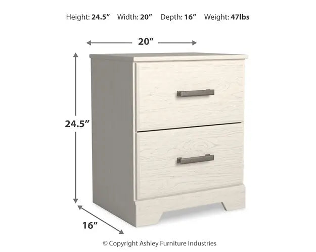 Stelsie Queen Panel Bed with Mirrored Dresser and Nightstand at Lee Furniture, NC