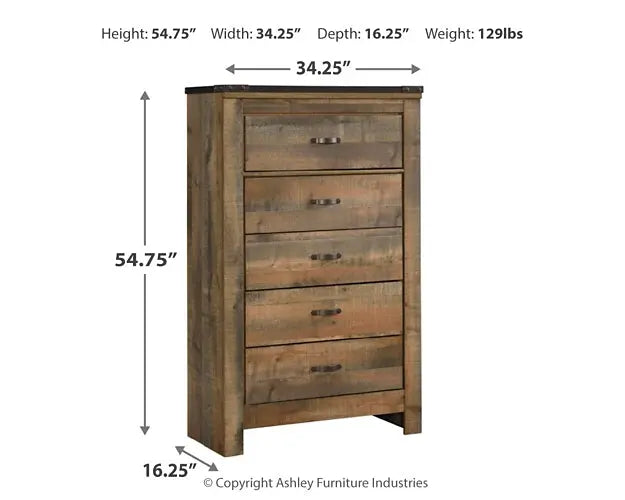Trinell Five Drawer Chest at Lee Furniture, NC