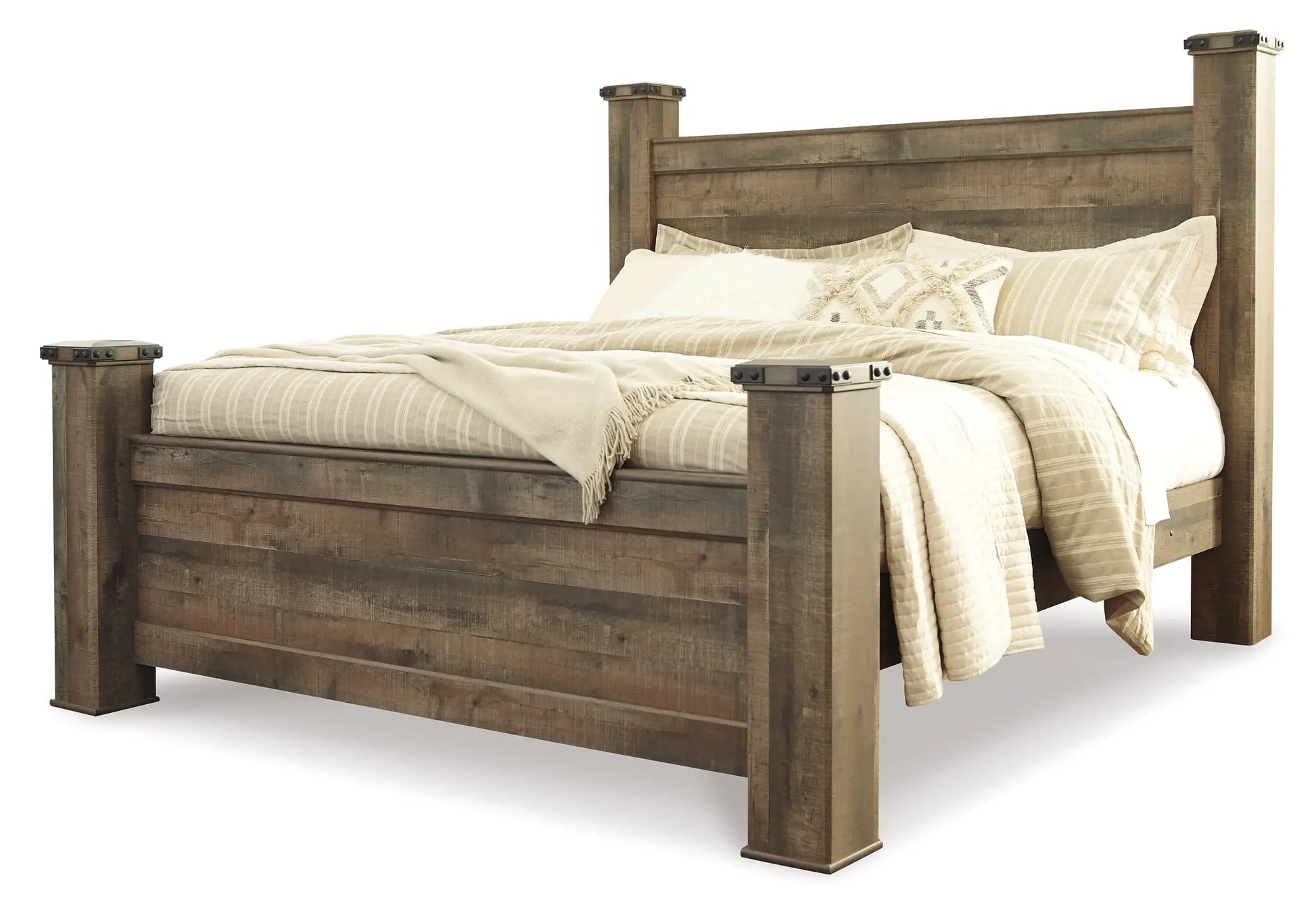 Trinell King Poster Bed with Dresser, Chest and 2 Nightstands at Lee Furniture, NC