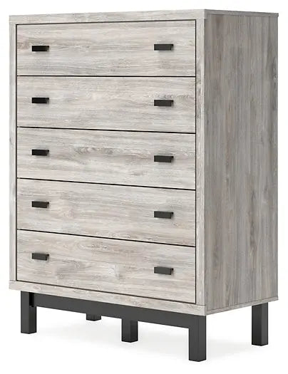 Vessalli Five Drawer Wide Chest at Lee Furniture, NC