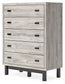 Vessalli Five Drawer Wide Chest at Lee Furniture, NC