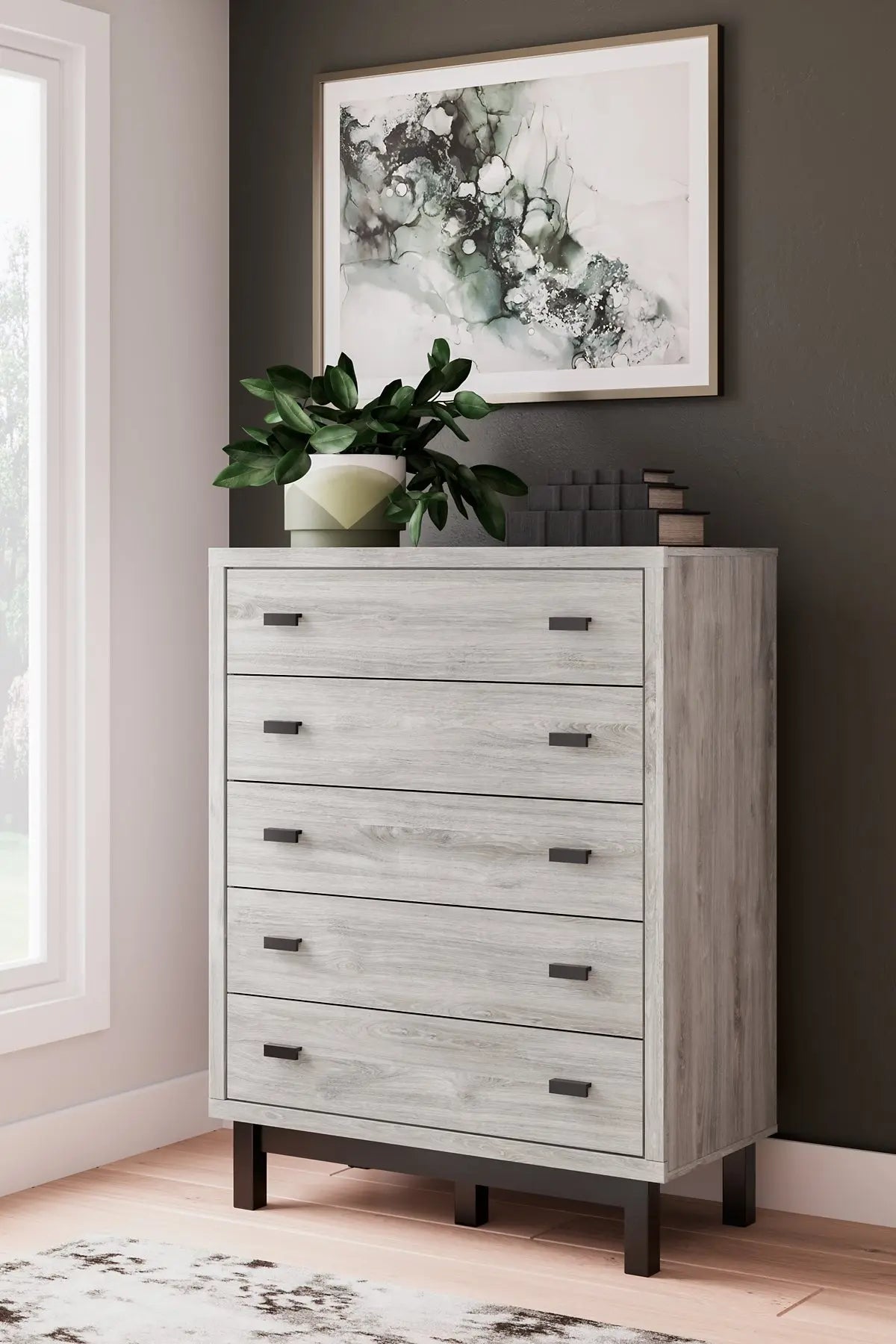 Vessalli Five Drawer Wide Chest at Lee Furniture, NC
