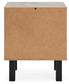 Vessalli Two Drawer Night Stand at Lee Furniture, NC