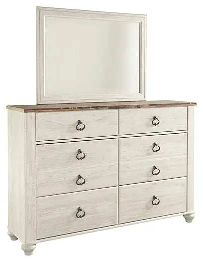 Willowton Dresser and Mirror at Lee Furniture, NC