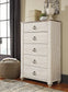 Willowton Five Drawer Chest at Lee Furniture, NC