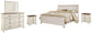 Willowton King Panel Bed with Mirrored Dresser and 2 Nightstands at Lee Furniture, NC