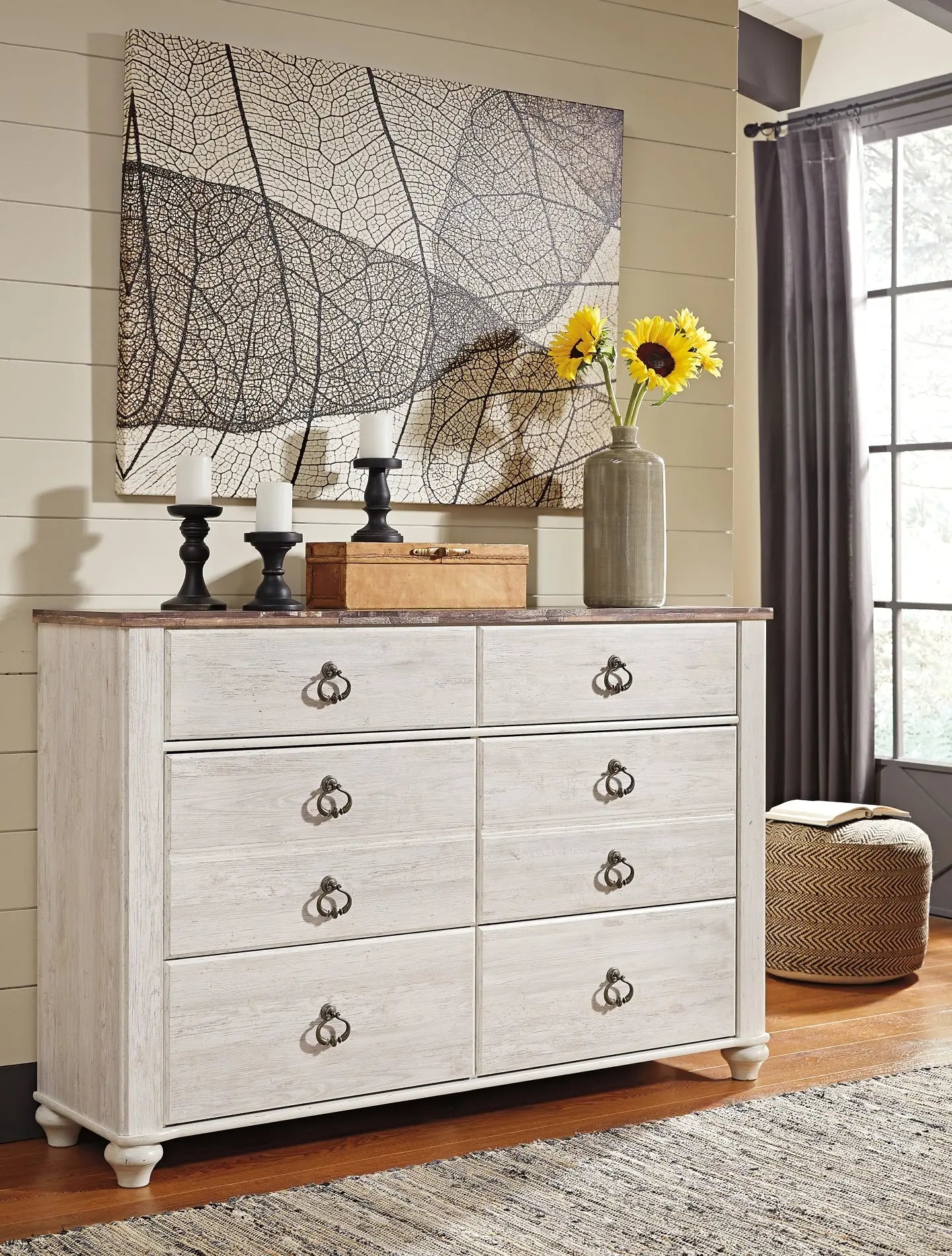 Willowton Six Drawer Dresser at Lee Furniture, NC