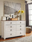 Willowton Six Drawer Dresser at Lee Furniture, NC
