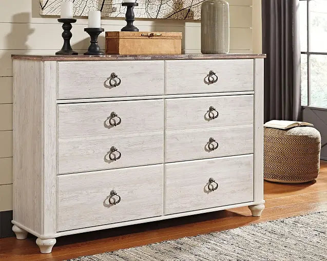 Willowton Six Drawer Dresser at Lee Furniture, NC
