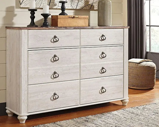 Willowton Six Drawer Dresser at Lee Furniture, NC