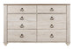 Willowton Six Drawer Dresser at Lee Furniture, NC