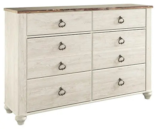 Willowton Six Drawer Dresser at Lee Furniture, NC