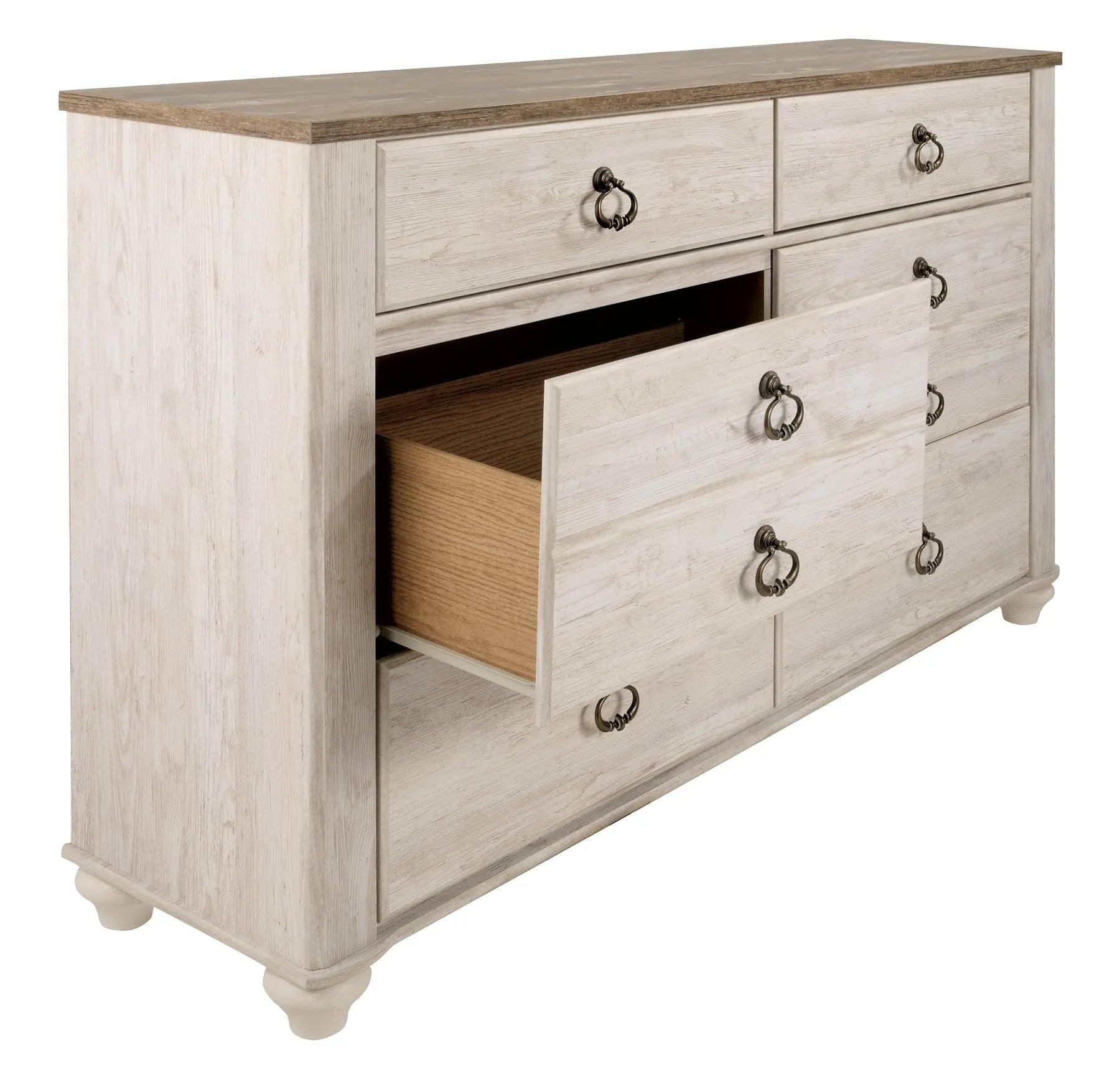 Willowton Six Drawer Dresser at Lee Furniture, NC