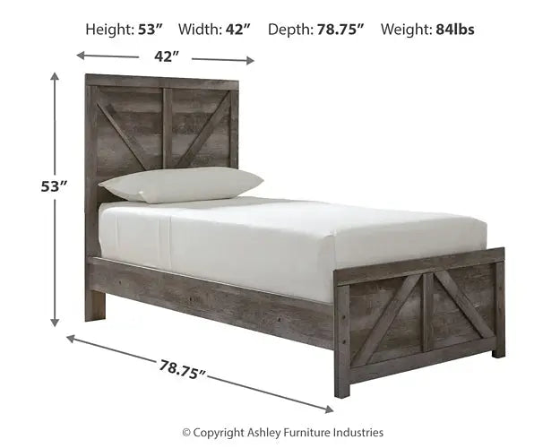 Wynnlow Crossbuck Panel Bed at Lee Furniture, NC
