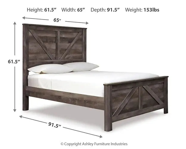 Wynnlow Crossbuck Panel Bed at Lee Furniture, NC