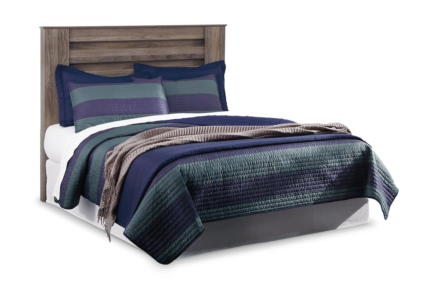 Zelen King/California King Panel Headboard with Mirrored Dresser and 2 Nightstands at Lee Furniture, NC
