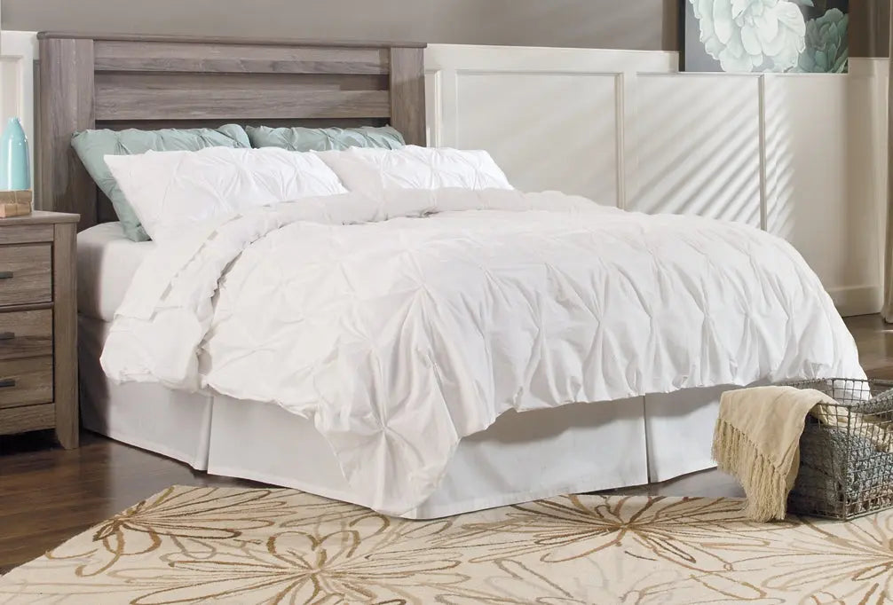 Zelen King/California King Panel Headboard with Mirrored Dresser and 2 Nightstands at Lee Furniture, NC