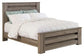 Zelen Queen Panel Bed with Mirrored Dresser and Chest at Lee Furniture, NC