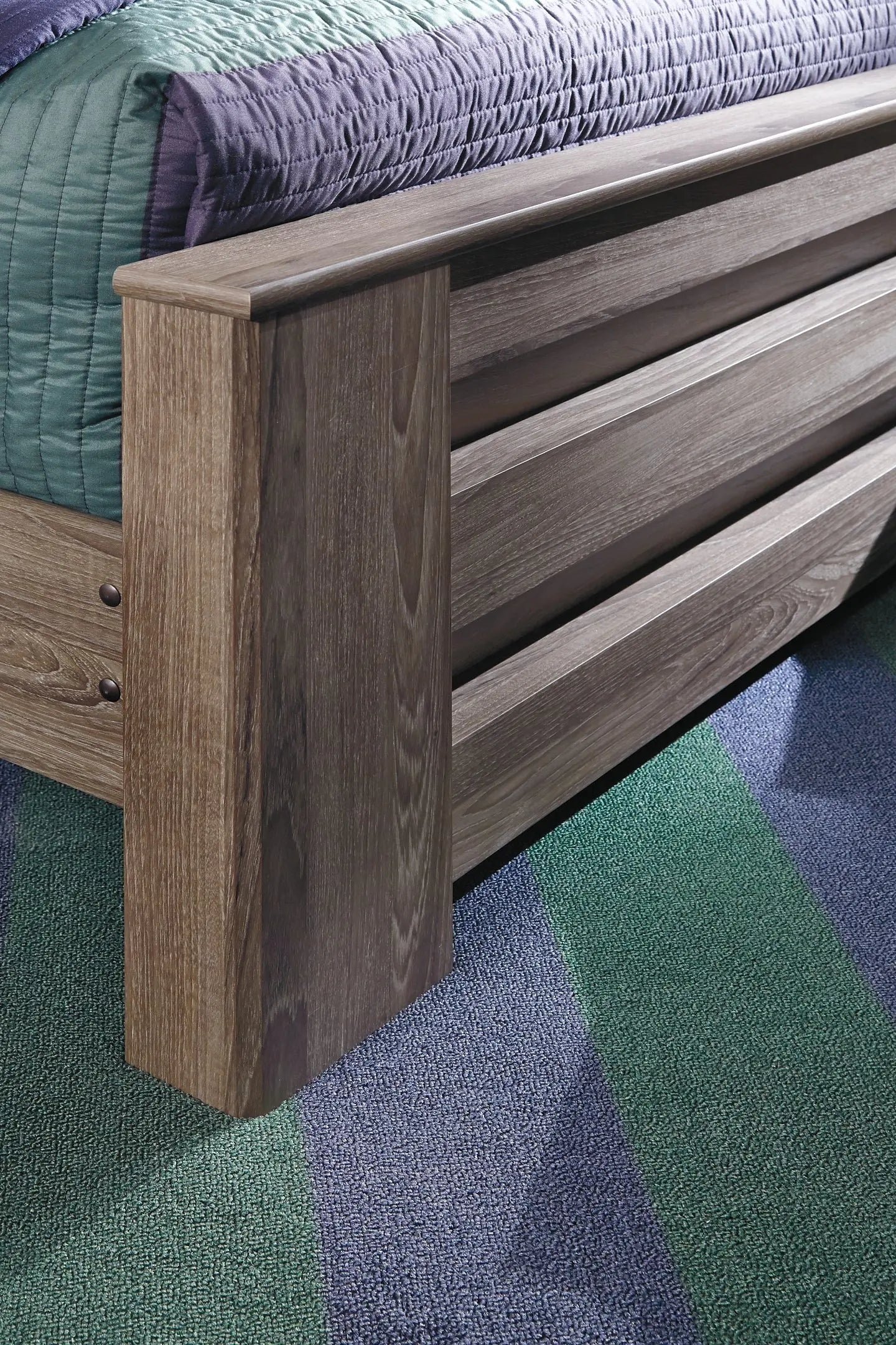 Zelen Queen Panel Bed with Mirrored Dresser and Chest at Lee Furniture, NC