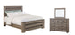 Zelen Queen Panel Bed with Mirrored Dresser at Lee Furniture, NC