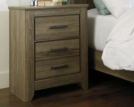 Zelen Two Drawer Night Stand at Lee Furniture, NC