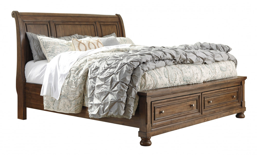 Flynnter Sleigh Bed with Storage