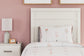 Stelsie Twin Panel Bed with Mirrored Dresser, Chest and Nightstand