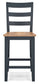 Gesthaven Counter Height Dining Table and 2 Barstools
