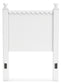 Mollviney Twin Panel Headboard with Mirrored Dresser