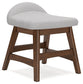 Lyncott Home Office Desk with Chair and Storage