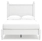 Mollviney Full Panel Bed with Mirrored Dresser, Chest and Nightstand
