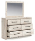 Lawroy Full Panel Storage Bed with Mirrored Dresser and Nightstand