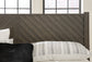 Arkenton California King Panel Bed with Mirrored Dresser, Chest and 2 Nightstands
