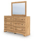 Aleaport Twin Panel Bed with Mirrored Dresser