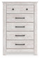 Makidern Five Drawer Chest