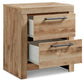 Hyanna Twin Panel Bed with 1 Side Storage, Dresser, Mirror, Chest and Nightstand