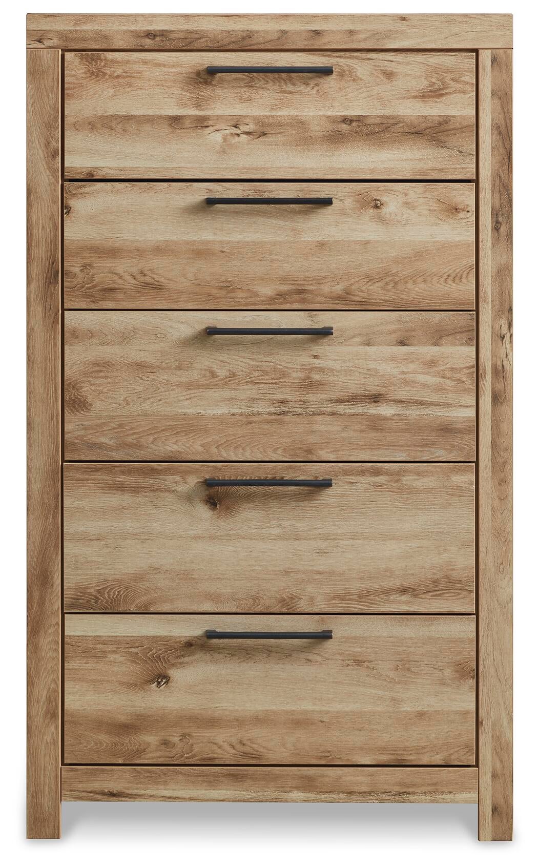 Hyanna Full Panel Bed with 2 Side Storage, Dresser, Mirror, Chest and Nightstand