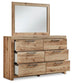 Hyanna Twin Panel Headboard, Dresser, Mirror and Nightstand