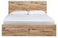 Hyanna Queen Panel Storage Bed, Dresser, Mirror and Nightstand
