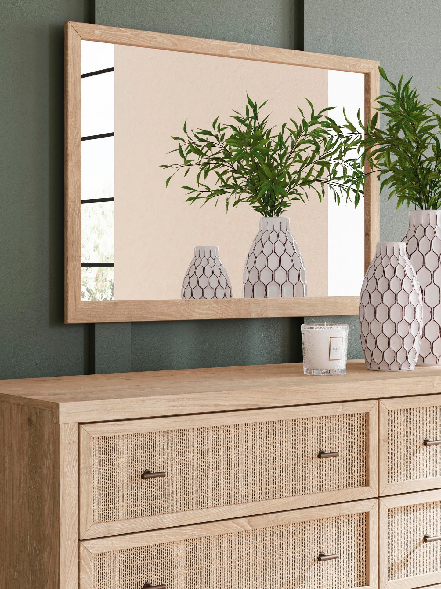 Cielden King Panel Headboard, Dresser, Mirror and Nightstand