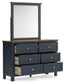 Landocken Queen Panel Bed, Dresser, Mirror, Chest and Nightstand