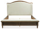 Sturlayne Queen Upholstered Panel Bed, Dresser, Mirror, Chest and Nightstand