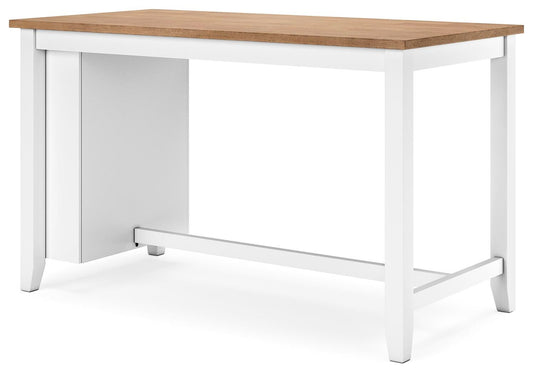 Gesthaven Counter Height Dining Table and 2 Barstools