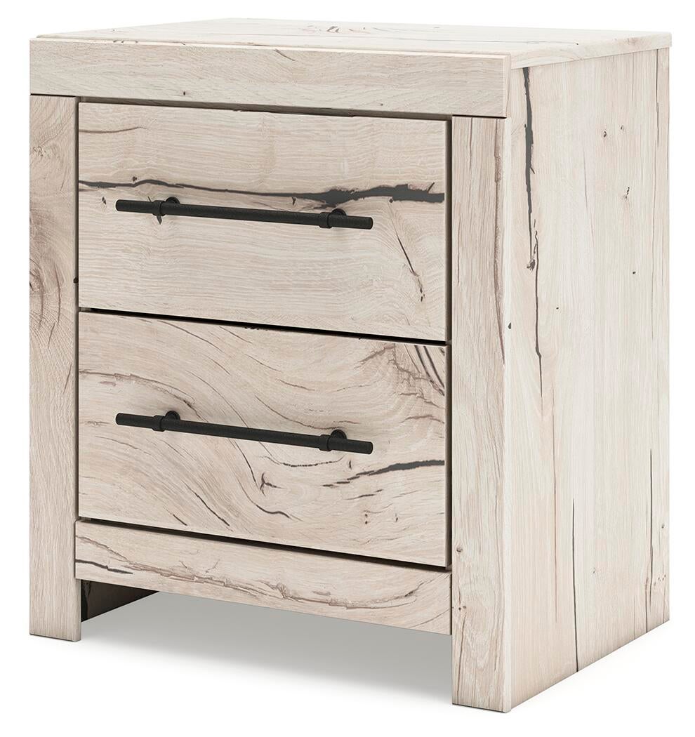 Lawroy Twin Panel Bed with Storage, Dresser, Mirror and Nightstand