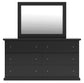 Maribel King Panel Bed, Dresser, Mirror and Nightstand