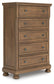 Feddinger California King Storage Sleigh Bed with Mirrored Dresser, Chest and Nightstand